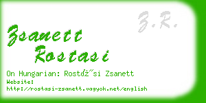 zsanett rostasi business card